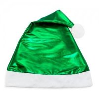 Bonnet Noël Vert Métallisé