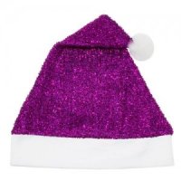 Bonnet Noël Violet avec Paillettes